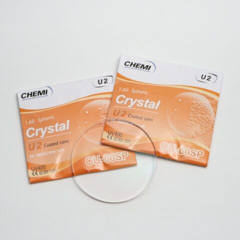 Tròng Kính Chemi Crystal U2 Coated 1.60 chính hãng, tròng kính chemi chính hãng